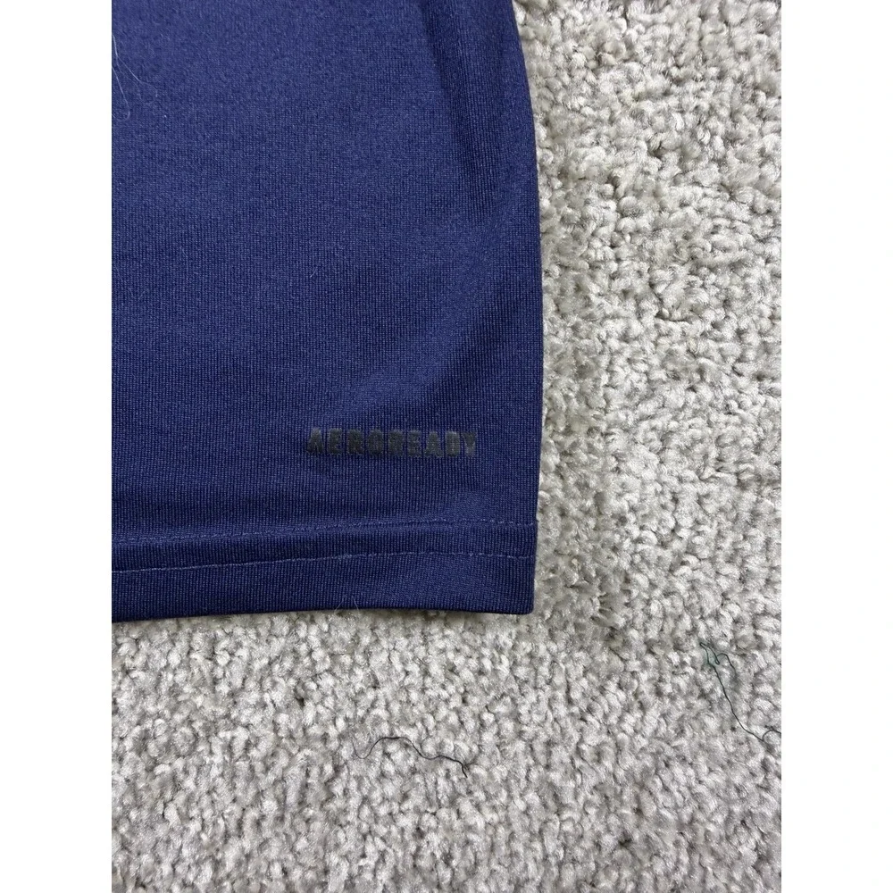 Adidas Linfield Basketball Creator Tee Men's Size L Blue Aeroready T-Shirt - Picture 6 of 8